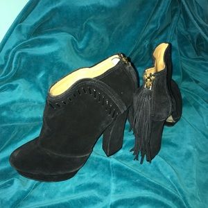 Fringe booties